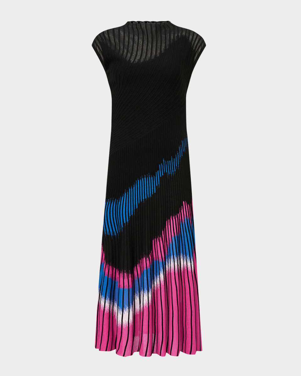 Rick Sleeveless Pleated Midi Dress
